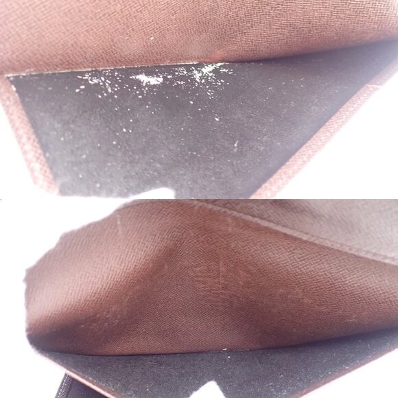 LOUIS VUITTON Porte Valeurs Cartes Credit Damier Leather Brown N61823 07EF445 - Picture 12 of 15